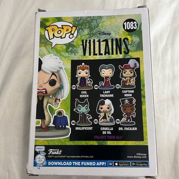 DISNEY CRUELLA DE VIL FUNKO POP 1083 - Picture 4 of 4
